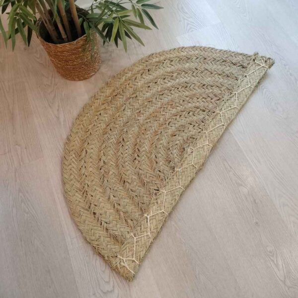 Alfombra esparto natural media luna