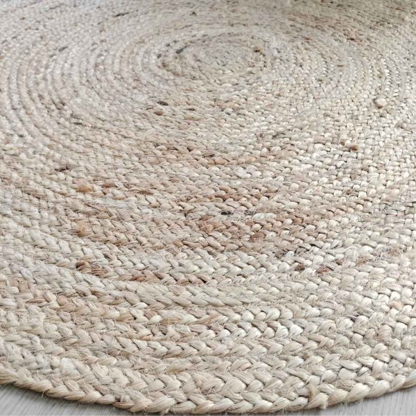 Alfombra redonda yute natural arias - Imagen 2
