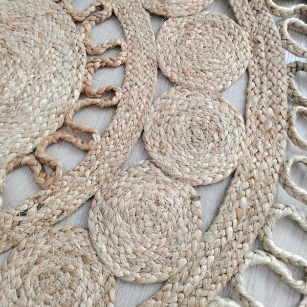 Alfombra redonda yute natural oasis - Imagen 3