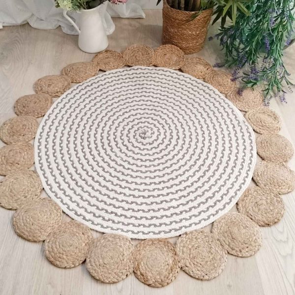 Alfombra yute natural baklava