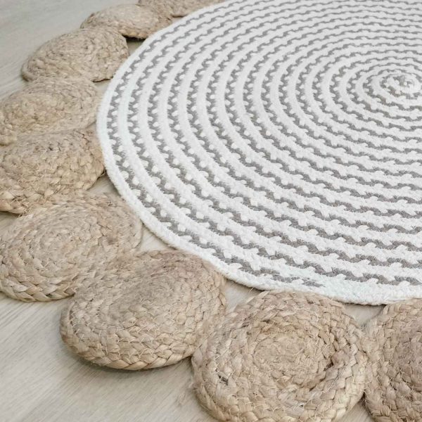 Alfombra yute natural baklava - Imagen 4