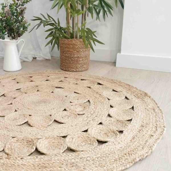 Alfombra yute natural moon