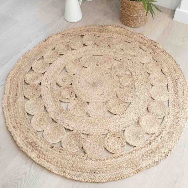 Alfombra yute natural moon - Imagen 2