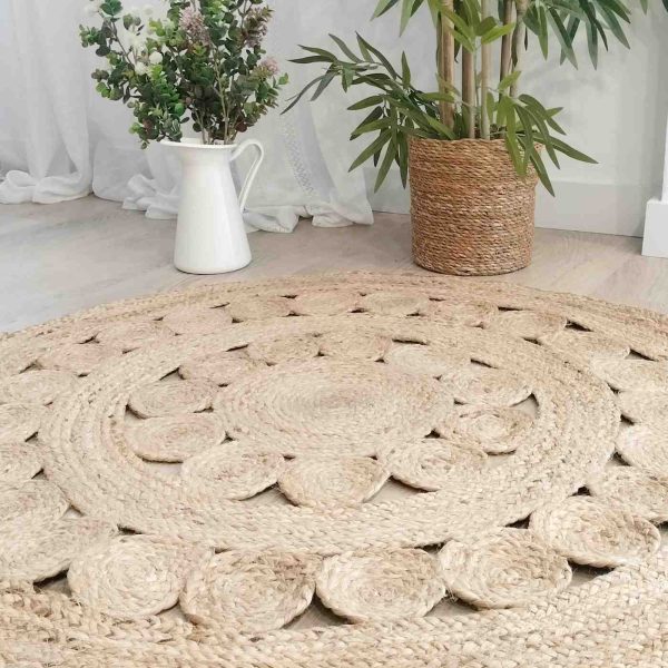 Alfombra yute natural moon - Imagen 4