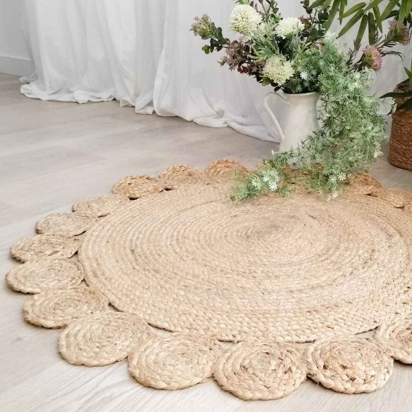 Alfombra yute natural sol
