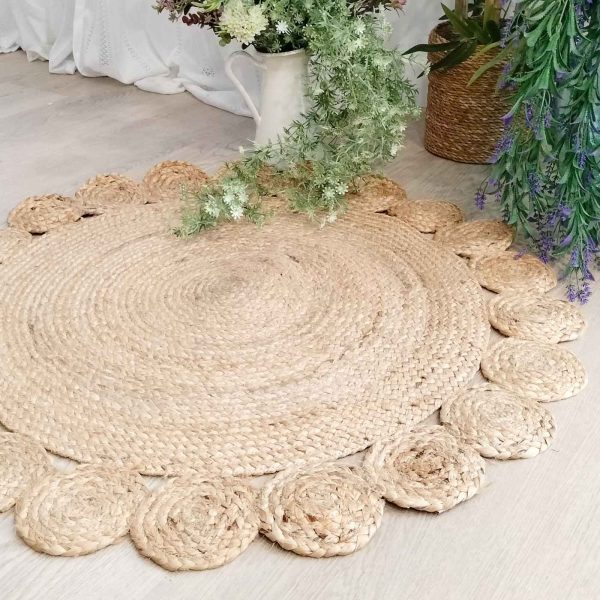 Alfombra yute natural sol - Imagen 4