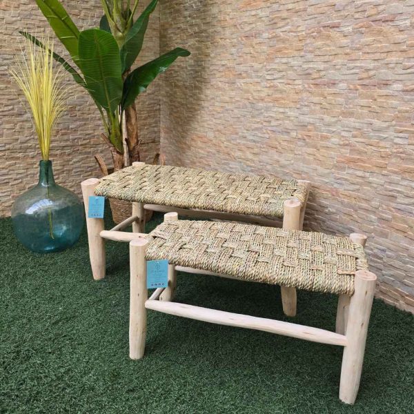 Banco madera artesanal raiz - Imagen 3