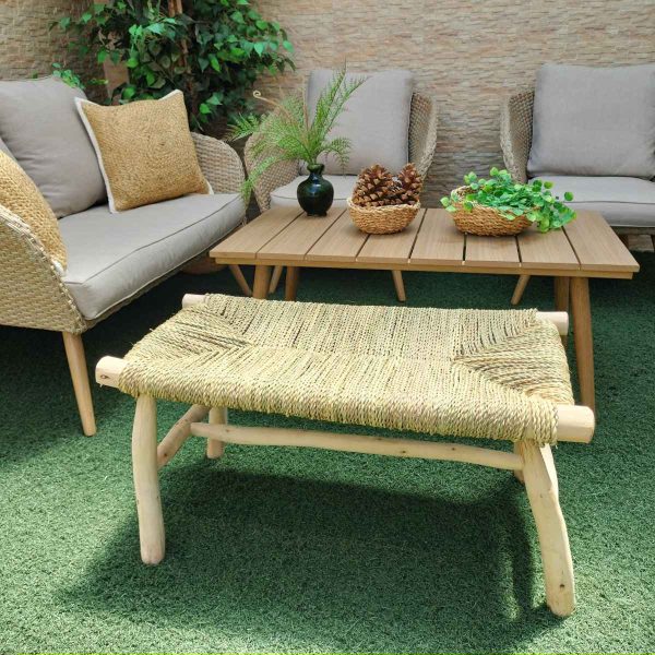 Banco madera artesanal veta