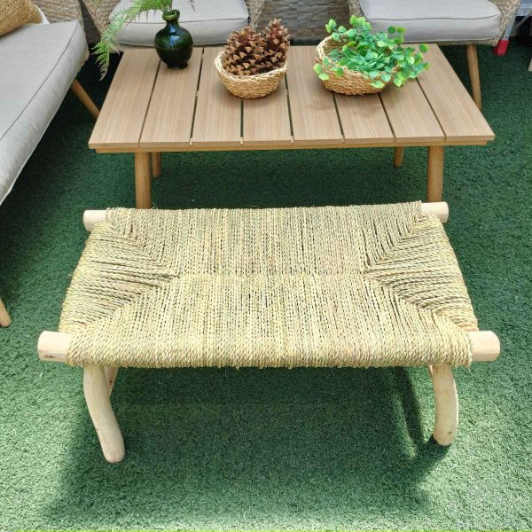 Banco madera artesanal veta - Imagen 2