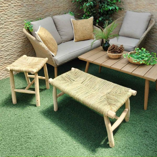 Banco madera artesanal veta - Imagen 3