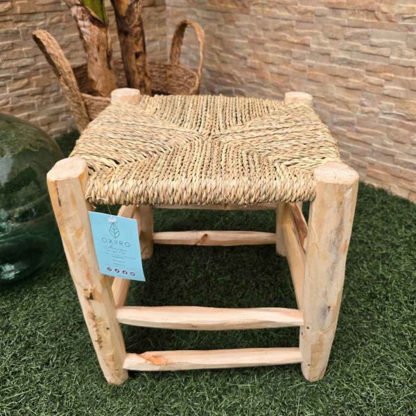 Taburete madera artesanal legado - Imagen 3