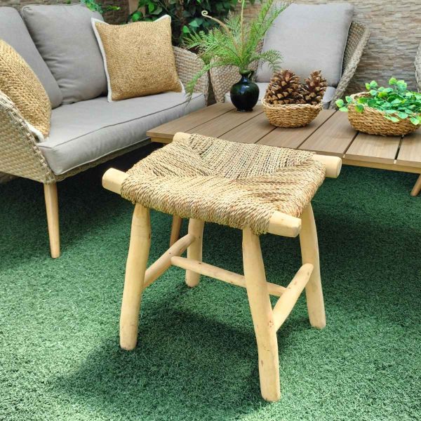 Taburete madera artesanal solera - Imagen 2