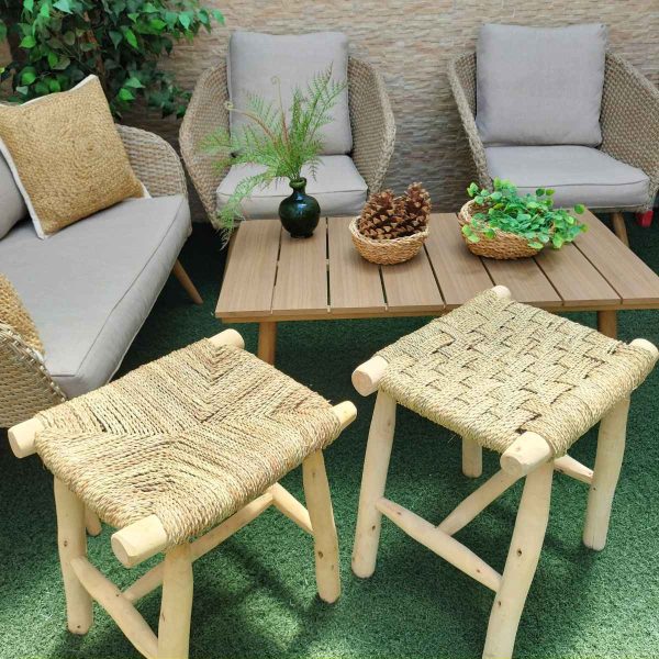 Taburete madera artesanal solera - Imagen 3