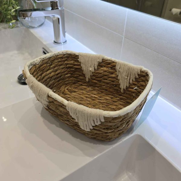 Cesta fibra natural y algodón congo - Imagen 2