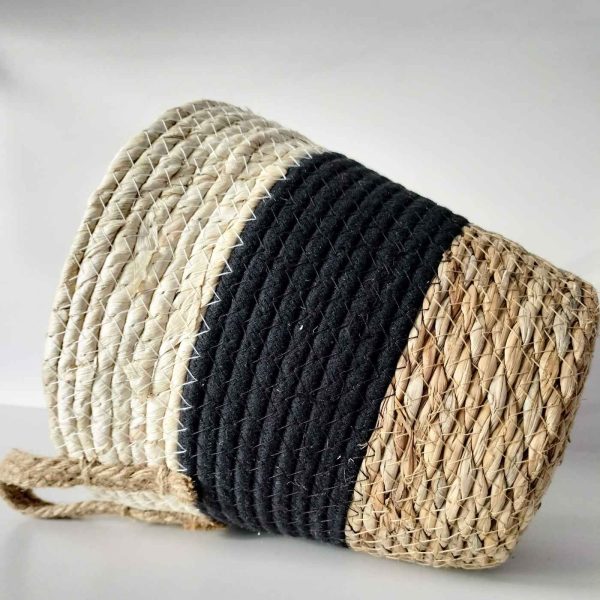 Cesta tajo tricolor negro - Imagen 2