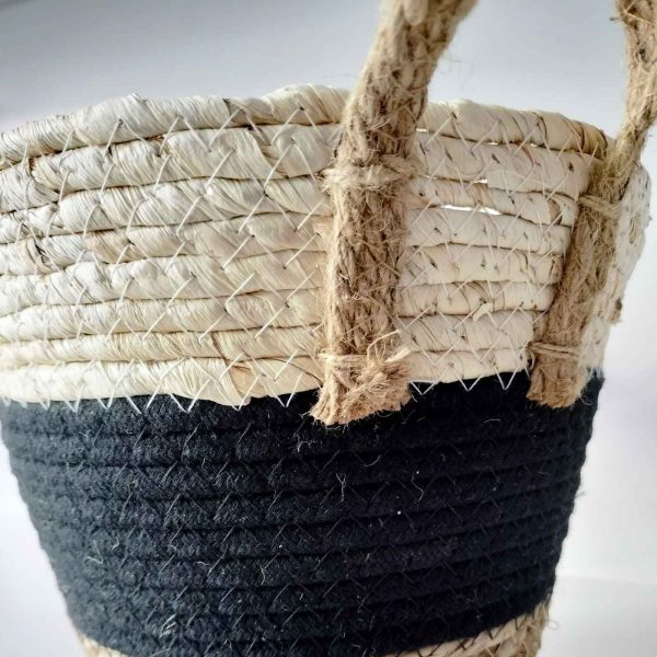 Cesta tajo tricolor negro - Imagen 3