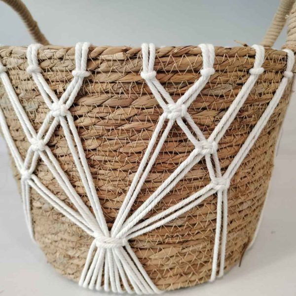 Conjunto cestas fibras naturales aluka - Imagen 2