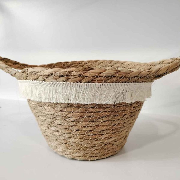 Conjunto cestas fibras naturales bahía - Imagen 2