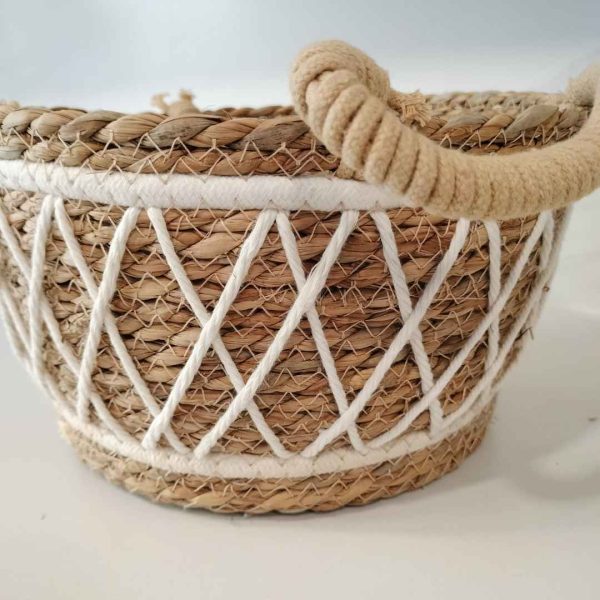 Conjunto cestas fibras naturales hebe - Imagen 2