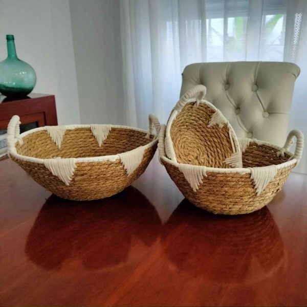 Conjunto cestas fibras naturales libia - Imagen 4