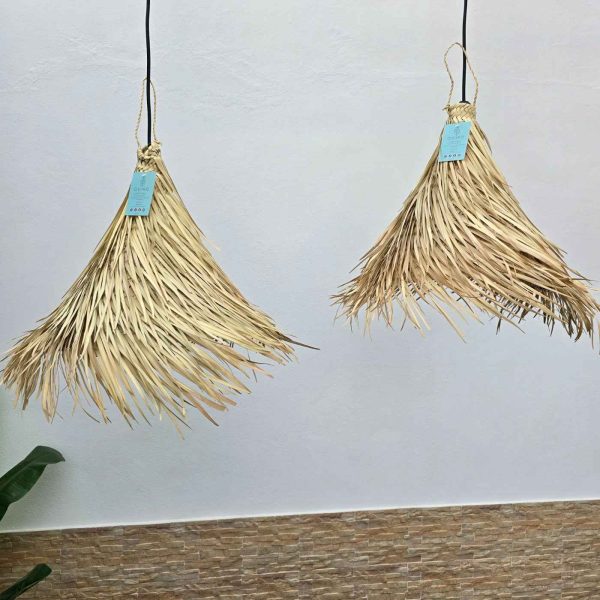 Lámpara de hoja de palma con flecos espantapájaros - Imagen 2