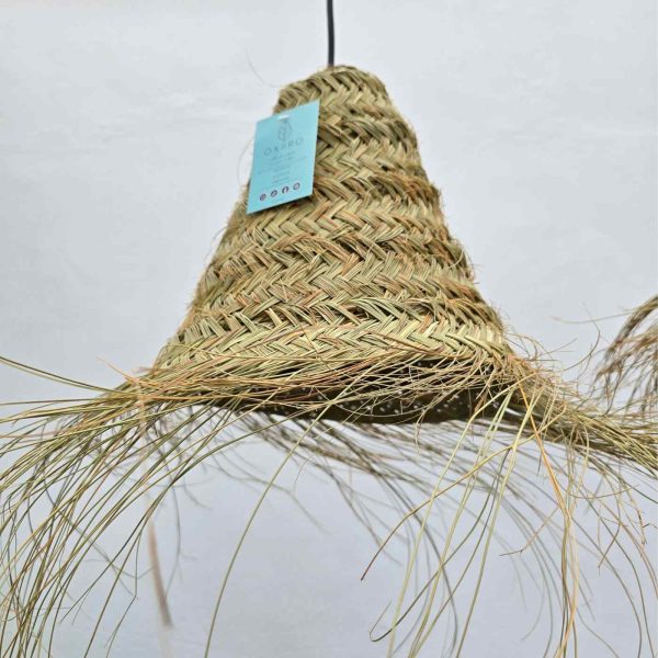 Lámpara esparto natural toscana