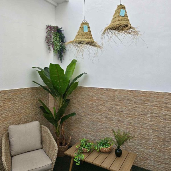 Lámpara esparto natural toscana - Imagen 4