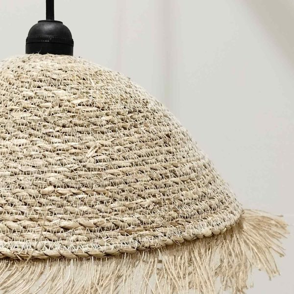 Lámpara fibra natural seagrass - Imagen 4