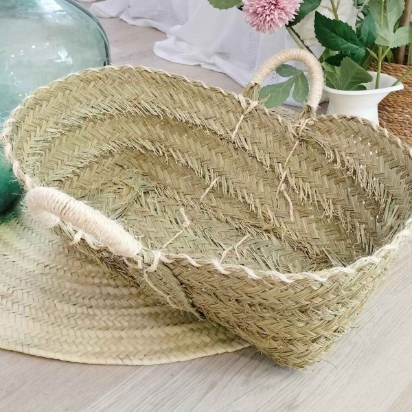 Leñero ovalado esparto natural reforzado - Imagen 4