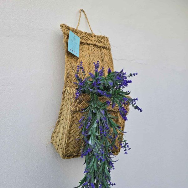 Macetero esparto natural cuadrado individual - Imagen 3