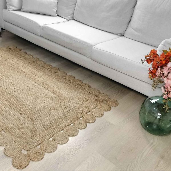 Alfombra yute natural zahara - Imagen 3