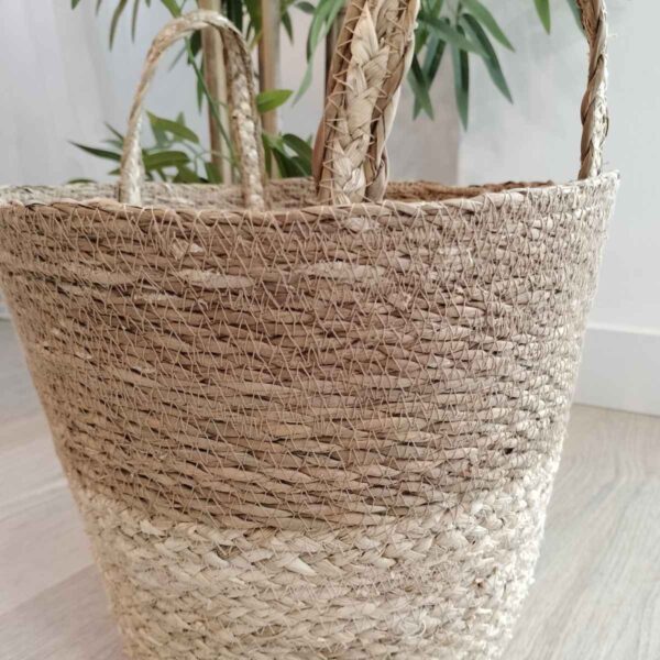 Conjunto de 2 cestas de algas marinas Kala — estilo nórdico y boho - Imagen 4