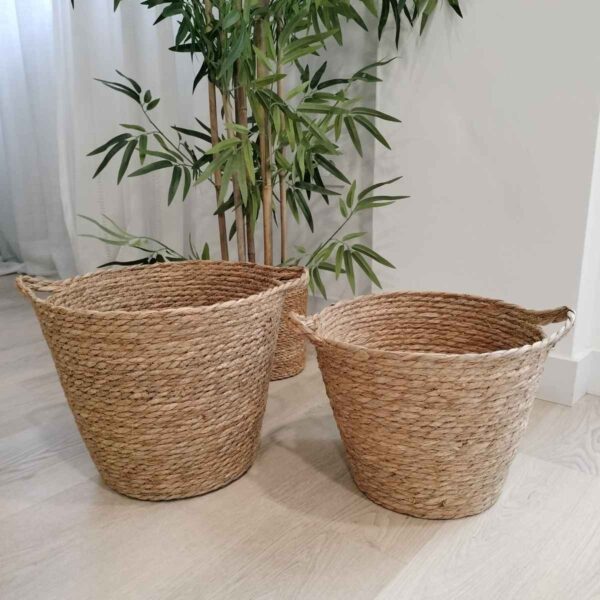 Conjunto de cestas rafia Natura